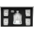 5 Piece Decanter Set - Etched